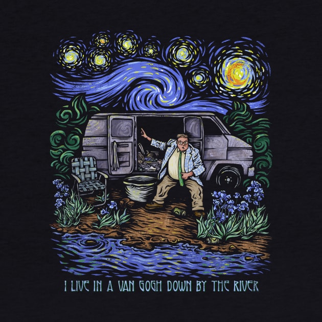 Van Gogh Down By the River by kg07_shirts